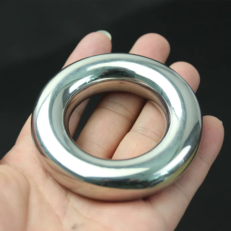 sex massager10 Sizes Cockring Scrotum Pendant Metal Penis Ring for Men Restraint Scrotum Pendants Testicle Bondage Loop Stainless Steel Sex Toys for Male BB2-2-70