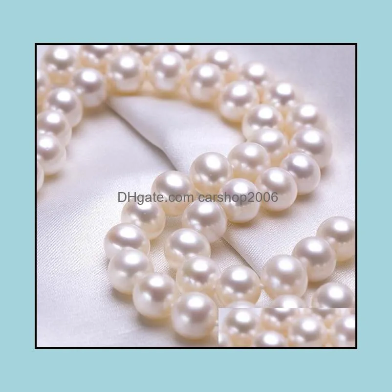 11-12mm White South Sea Natural Pearl Necklace 18 Inch S925 Silver Clasp