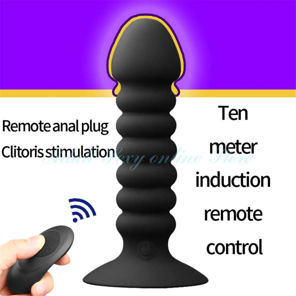 Dildo Telescopico Per Uomini Massaggiatore Prostatico Vibrante Con  Telecomando - Plug Anale Per Lui, Nero, Impermeabile Controllo Remoto