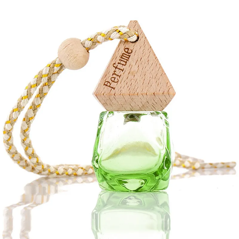 Car Perfume Bottle Pendant Hanging Essential Oil Diffuser for Auto Refillable Diffuser Air Fresher Fragrance Pendants