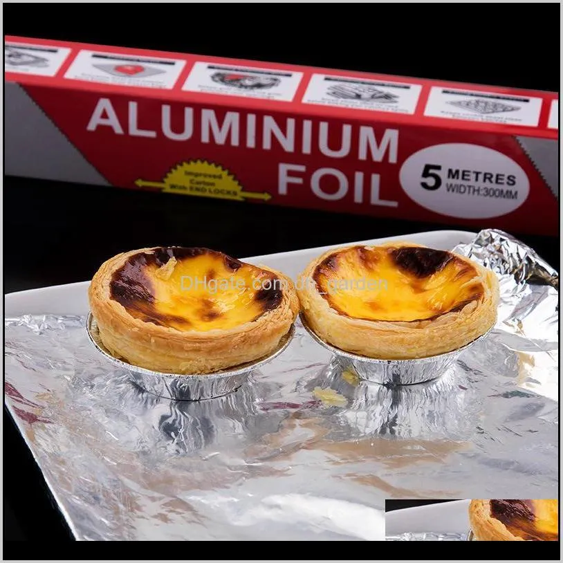 wholesale barbecue cooking tin foil paper baking bbq grill silver food pack tin foil paper sheet roll bbq aluminum foil papers dh1202