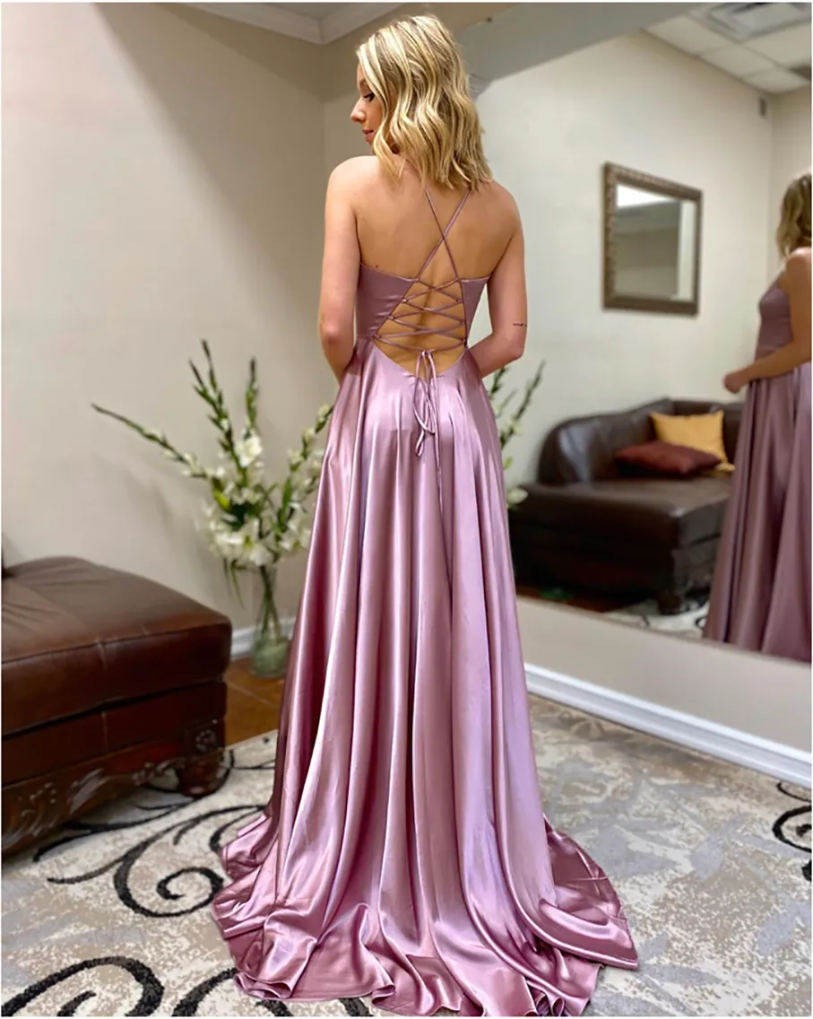 Wine purple hotsell prom dress