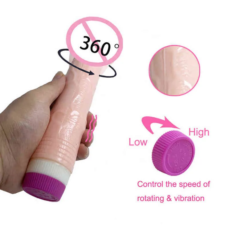 NXY vibrateurs jouets sexuels vibrateur réaliste grand gode Vibration rotative pour adulte faux Phallus produits intimes boutique de produits sexuels 0104