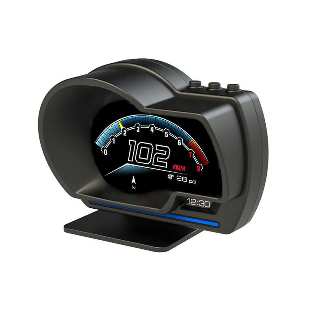 AP-6 HUD Più nuovo Head Up Display Display automatico OBD2 GPS Smart Car HUD Calibro Contachilometri digitale Allarme di sicurezza WaterOil temp RPM265s