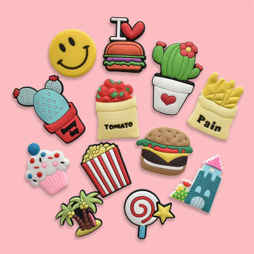 Um conjunto de adesivos com frutas kawaii fofas desenho infantil