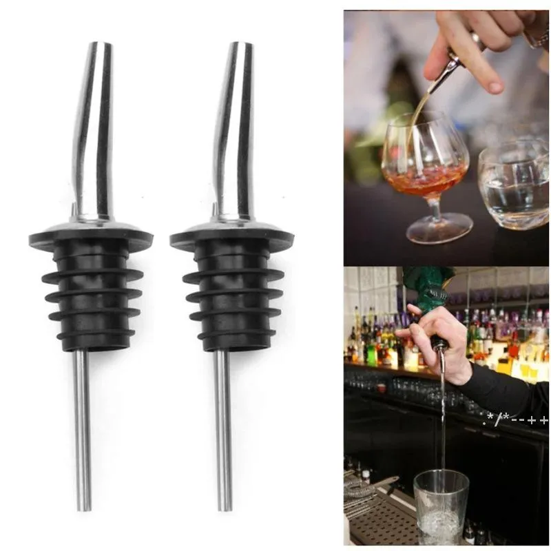 Stainless Steel Stopper For Bottle Wine Pourer Bar Tools Olive Oil Dispenser Spout Pourer Stoppers Bottles Accessories RRB14076