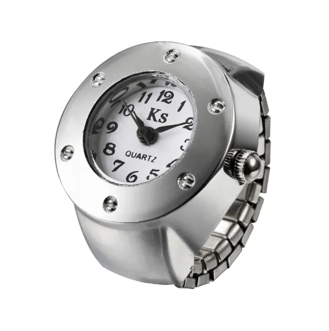 Heet verkopen stalen band eenvoudige ring horloge mode kwarts heren en dames sieraden vinger kinderen horloges ks speciaal cadeau