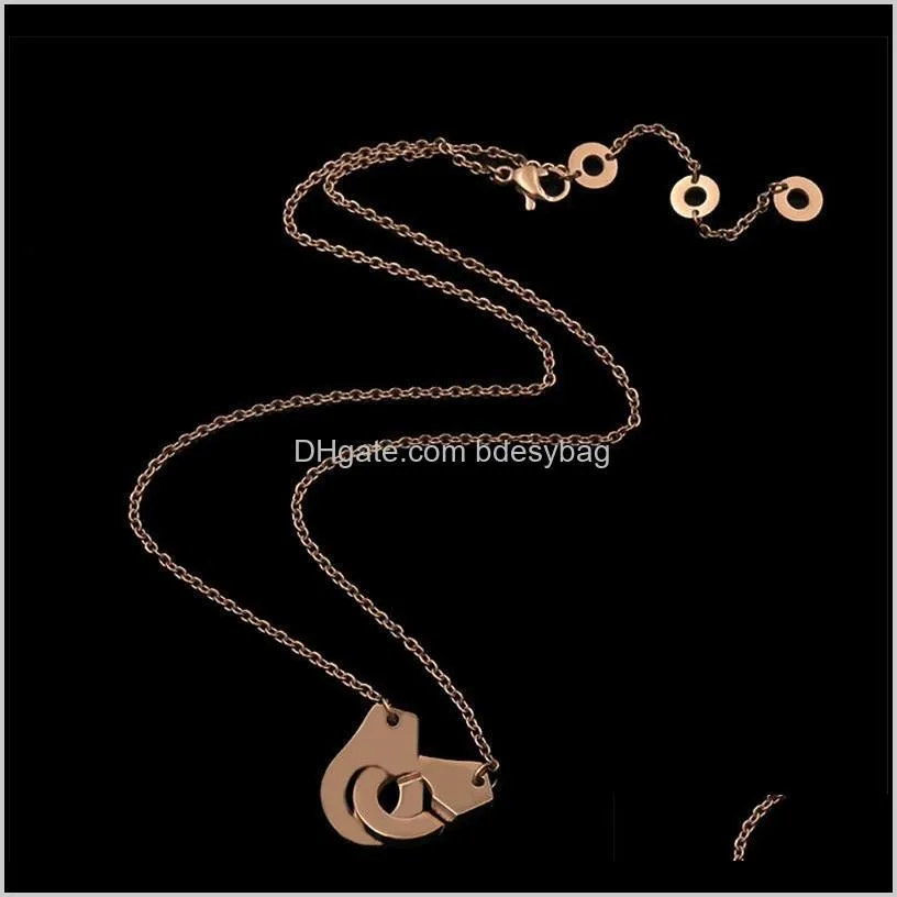 new 925 sterling silver handcuff menottes pendant necklace for men women france dinh van jewelry