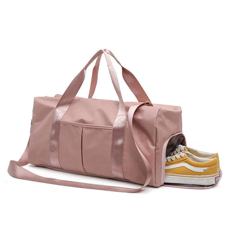 Bolsas esportivas ao ar livre nylon esportes de nylon sacos de ginástica homens homens treinando fitness via viagem bolsa de ioga saco de esporte com sapatos compartimento g230506