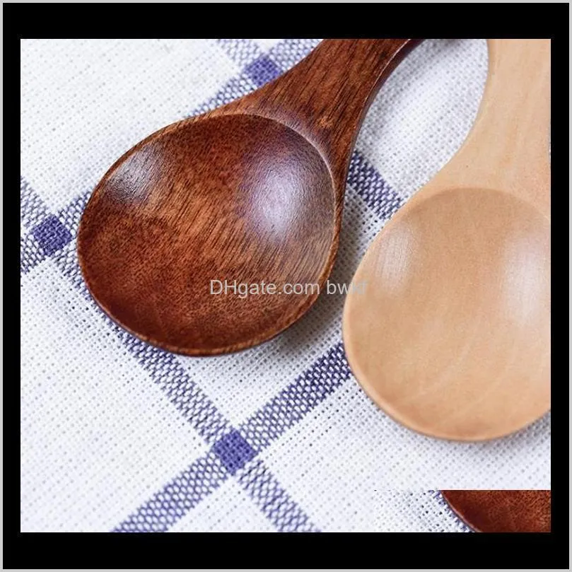 naturel wooden coffee tea sugar salt spoon scoop kitchen utensil set mini wood spoon cooking tool c796