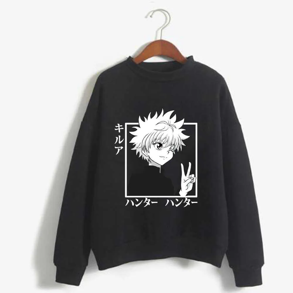 Killua hoodie top black