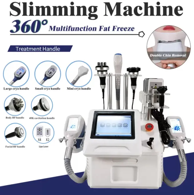 4 manijas Portable Chin 360 Fat Freezze Machine Professional para la venta