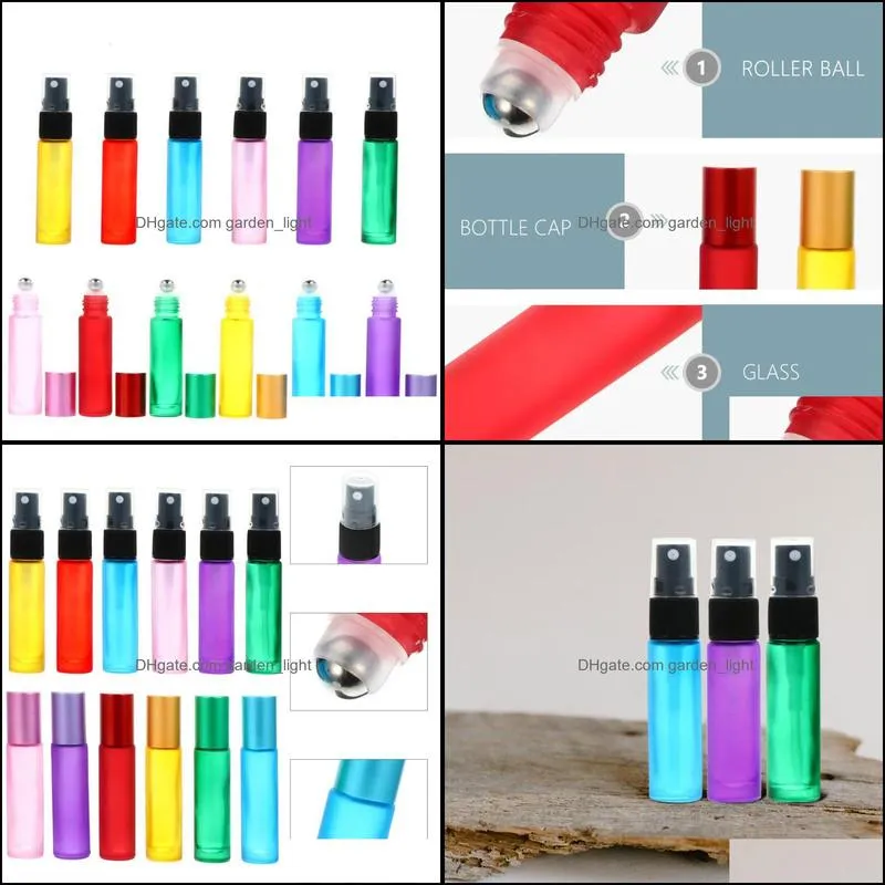 Storage Bottles & Jars 1 Set 12pcs Roll-on Glass Perfume (Mixed Style)