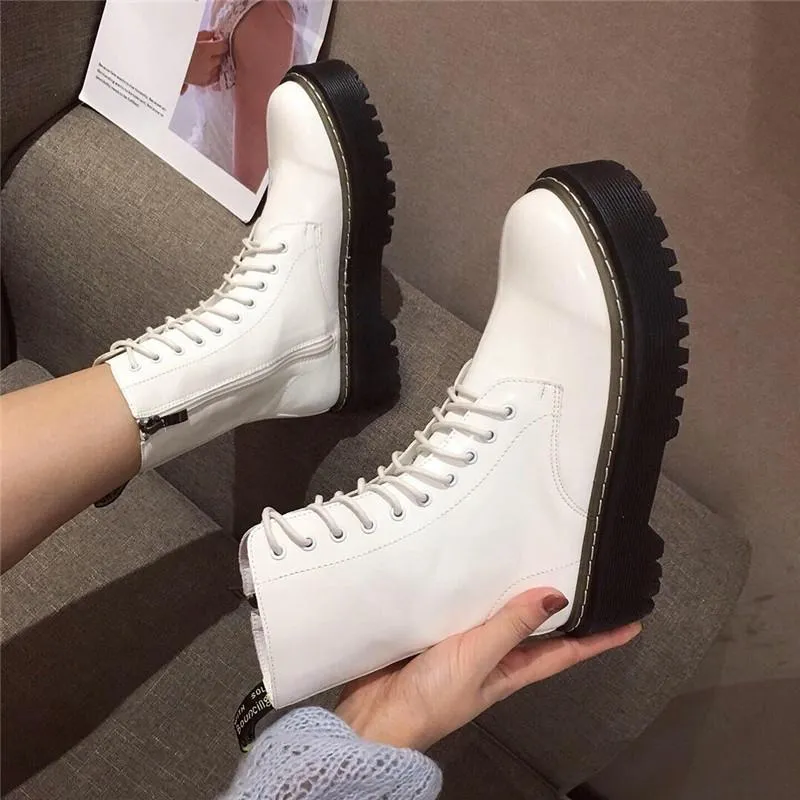 Bottines sale blanches bershka