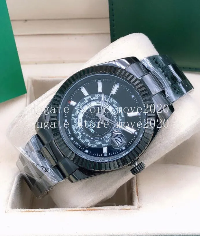 202425 Diw World Timer master watch 41mm Sky 326934326935326938 fluted bezel mechanical automatic movement rapper JAY-Z version watches R0251