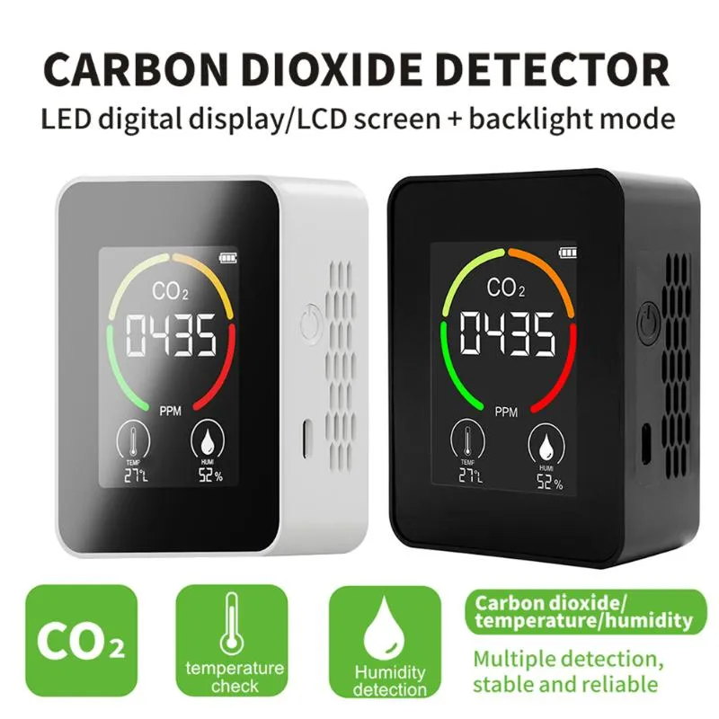 Analizy gazowe wewnętrzny miernik CO2 Detektor LP Thermohygrometr Digital Air Intelligent Analizator Zanieczyszczenia jakości Monitor zanieczyszczenia