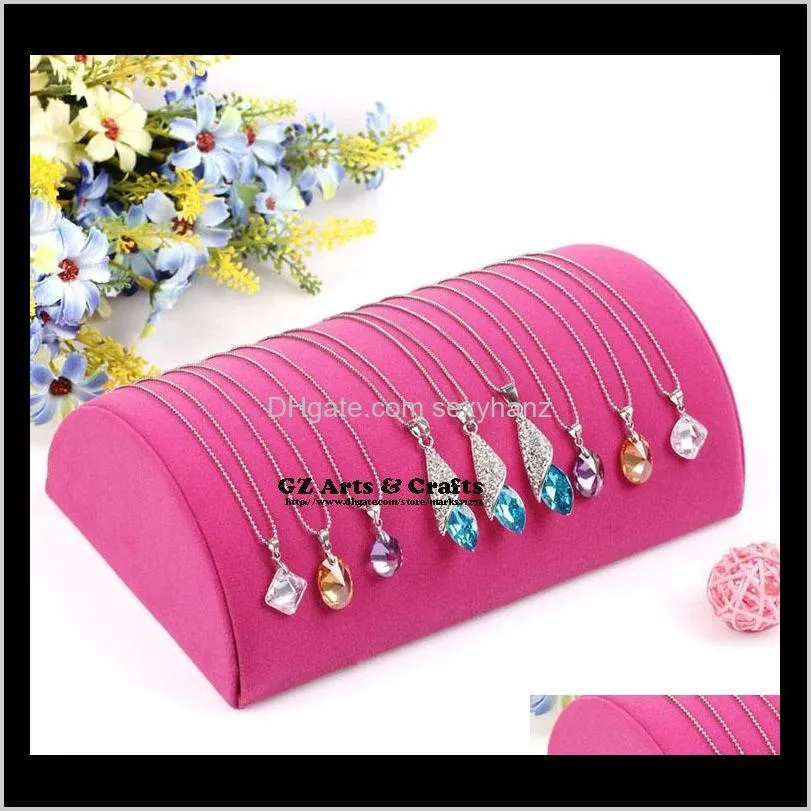 velvet pillow bracelet display stand necklace holder pendant ornaments jewelry counter display rack stand