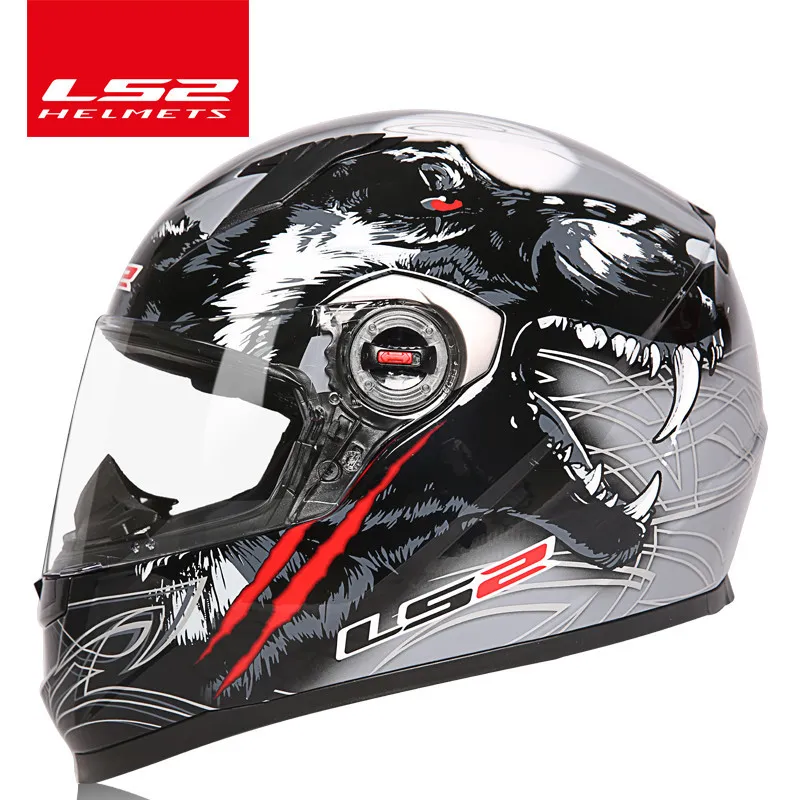 Ls2 clown full ansikte motorcykel hjälm ls2 ff358 motocross racing man kvinna casco moto casque ece godkänd