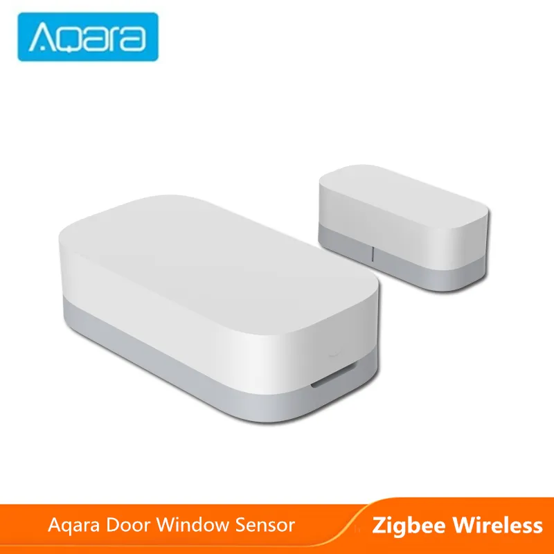 Aqara porta janela sensor zigbee conexão sem fio inteligente mini sensor de porta trabalho com xiaomi mijia inteligente casa mi home controle app