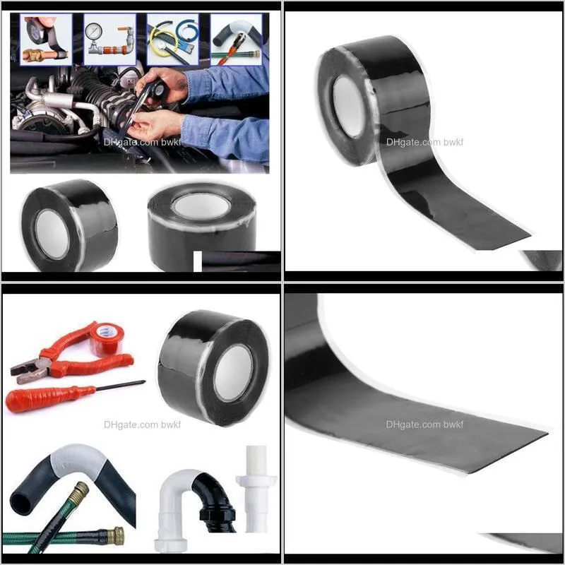 2.5cm* heat resistant bonding self fusing wire hose tape black rubber water pipe pipe repair tape tools for home supplies