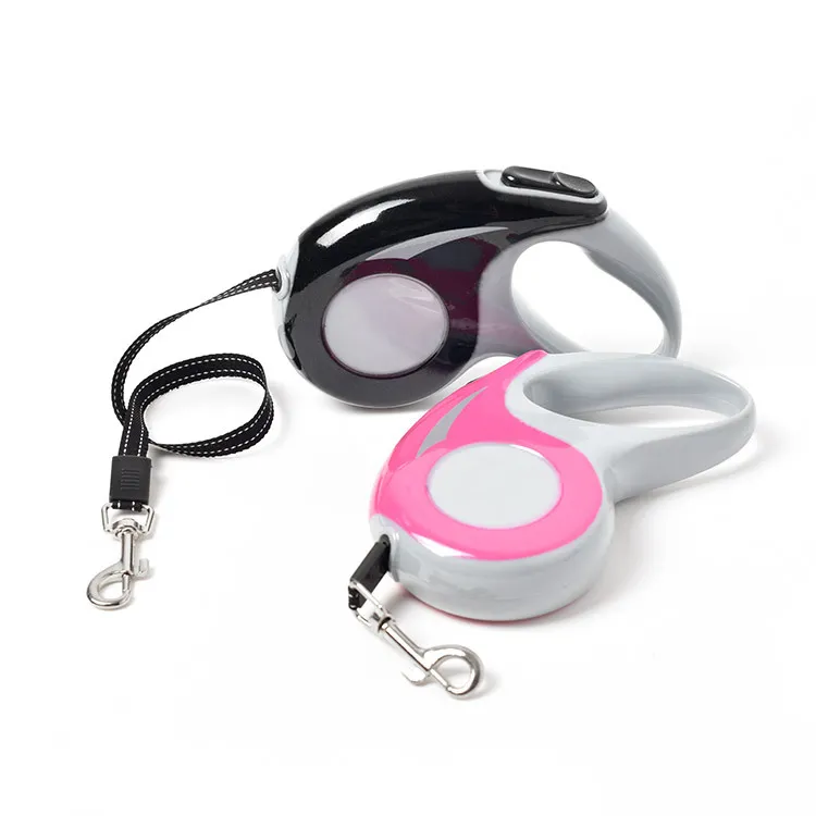 Retractable Dog Leashas Automatisk Justerbar Utomhus Promenad Pet Leashes 5m 3m För Katt Små Medium Big Dog Traction Bly Rope