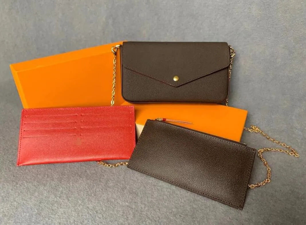 2019 yeni 3-piece set lüks çanta zincir omuz çantası tasarımcıları Crossbody çanta tarzı kadın çanta ve çanta yeni stil