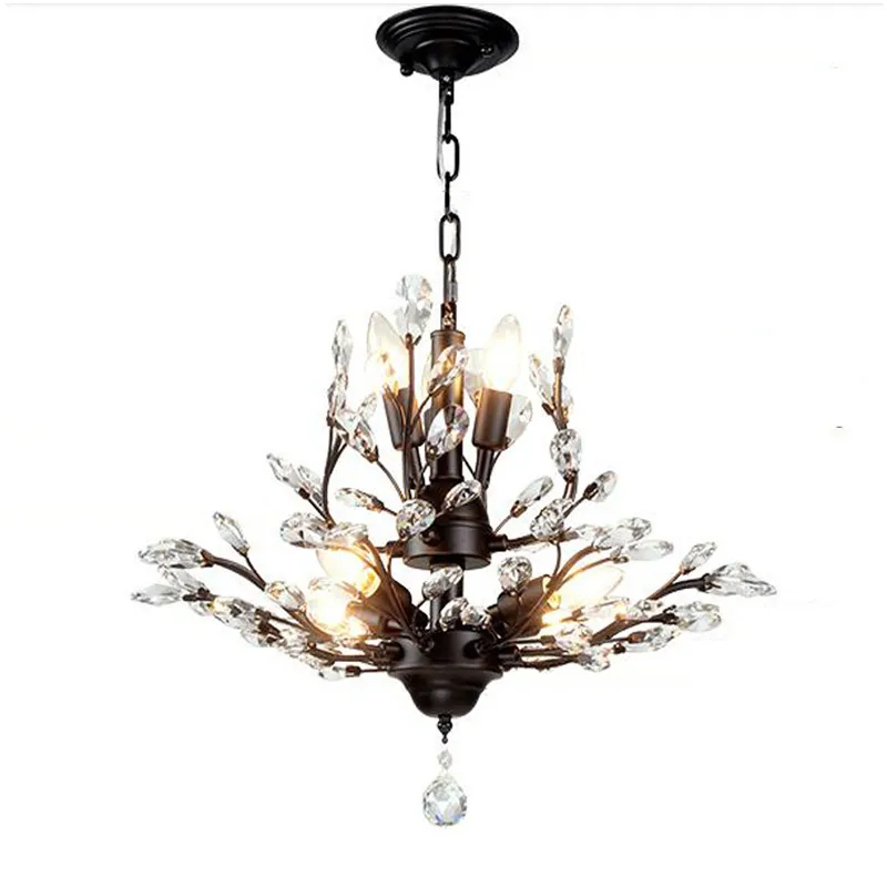 Lustre De Cristal Legítimo K9 - 8 Braços Conhaque Conhaque | MadeiraMadeira