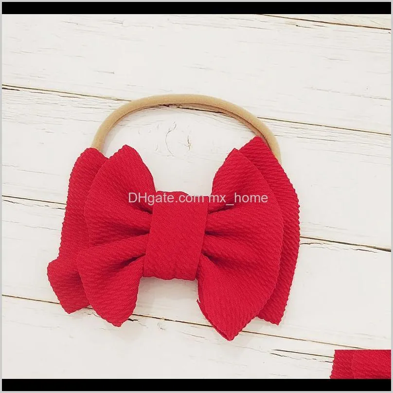 baby headband big bow baby hairband girls elastic knotted headbands kids turban stirnband bow knot kids hair accessorie rusia