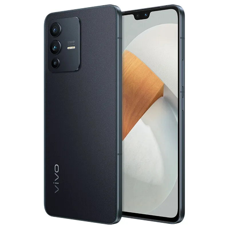 オリジナルvivo S12 5G携帯電話12GB RAM 256GB ROMオクタコアMTK Dimense 1100 108.0MP AF NFC Android 6.44 "Amoledフルスクリーン指紋IDフェイスウェイクスマート携帯電話