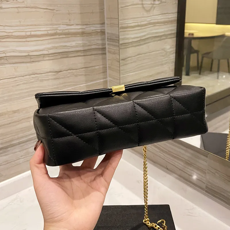 21/22Ss Fashion France Women Flap Bags Calfskin High Quality Real Genuine Leather Gold Metal Hardware Cross Body Shoulder Large Capacity Luxury_handbags 27*17CM