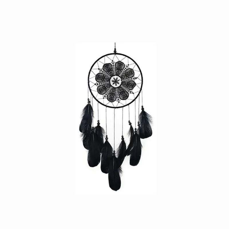 Goose Feather Lace Fashion Arts And Crafts Dream Catcher Home Furnishing Feathers Vehicle Pendant 11 5lz B3