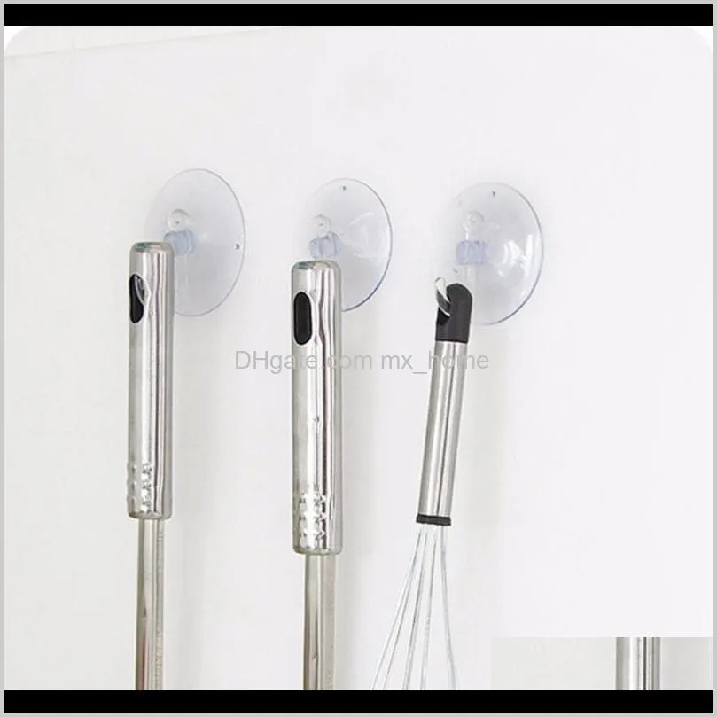 1 pcs clear suction cup hooks strong wall sucker vacuum traceless hooks kitchen bathroom wall hook 2.5/3/3.5/8cm