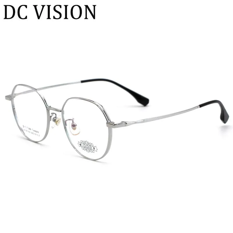 Moda Güneş Gözlüğü Çerçeveleri Yarı-Titanyum Gözlük Çerçeve Tasarımcısı Reçete Gözlükler Büyük Kare Optik Gözlük Anti-Blue L