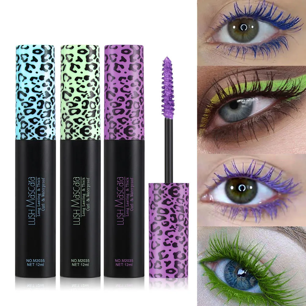 Teyason Kolor Mascara Naturalne Smukłe Kędzierzawy Wodoodporny Anti-Sweata Mascara Eye Makeup Długotrwały Make Up Dobrze