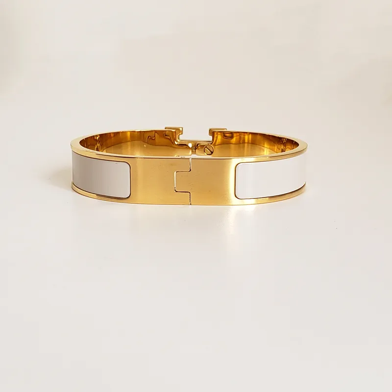 Hochwertiger Designer-Design-Armreif aus Edelstahl mit goldener Schnalle, Modeschmuck, Armbänder für Männer und Frauen