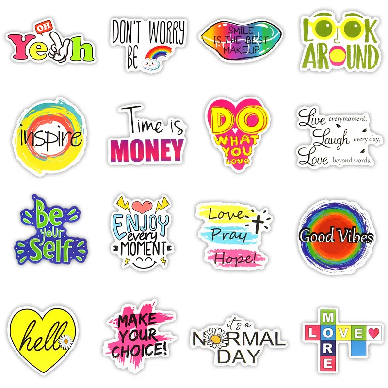 Kids Motivational Stickers Quotes Labels - 15 Pack – Royal Green Market