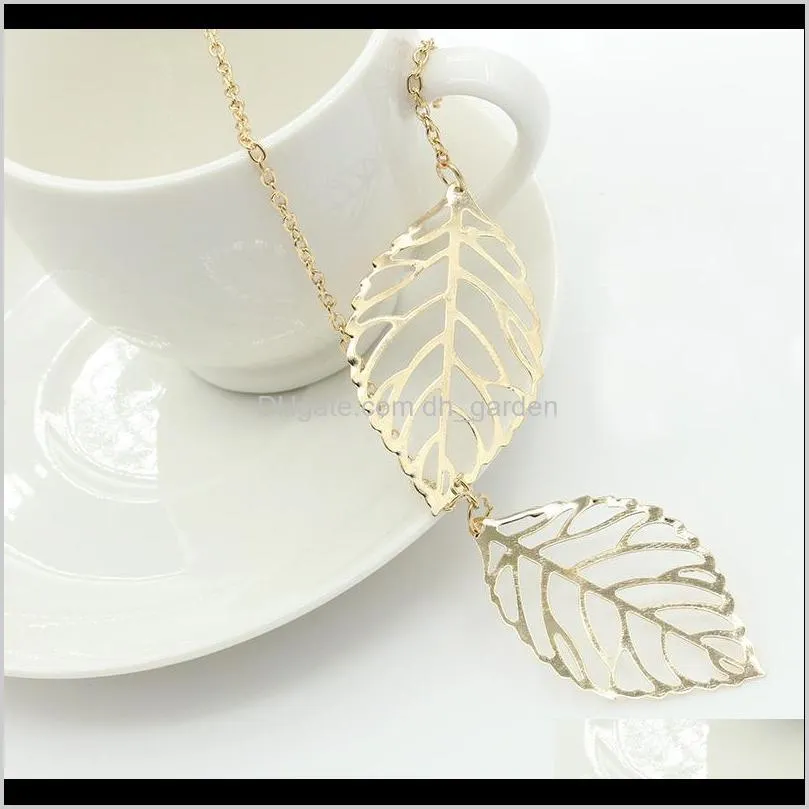 sales high quality korean fashion womens necklaces neck accesories for women leaf pendent necklace year gifts pendant