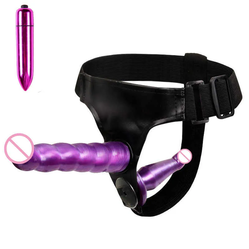 Sex Toy Massager Massage Wearable Strapon Dildo trosor för lesbiska par penisband på sele realistiska sexleksaker för kvinnor vuxna erotiska 2fly