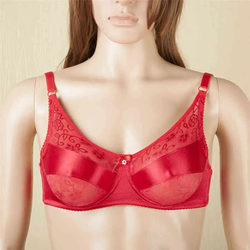 Classic Curved Nude Silicone Boobs Sexy Lace and Satin Pocket Bra  Crossdresser Mastectomy Breast With Bra Set G1227