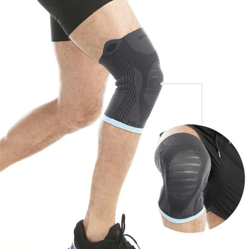 Knee Brace With Compression Sleeves, Elastic Wraps, And Spring Mens