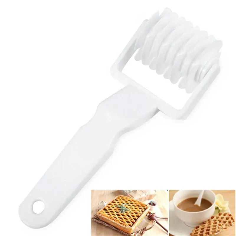 Ferramentas de pastelaria de cozimento 18,5 cm Lattice Cutter Pasta Tool Fool Roller Faca pão de pizza de biscoito de biscoito