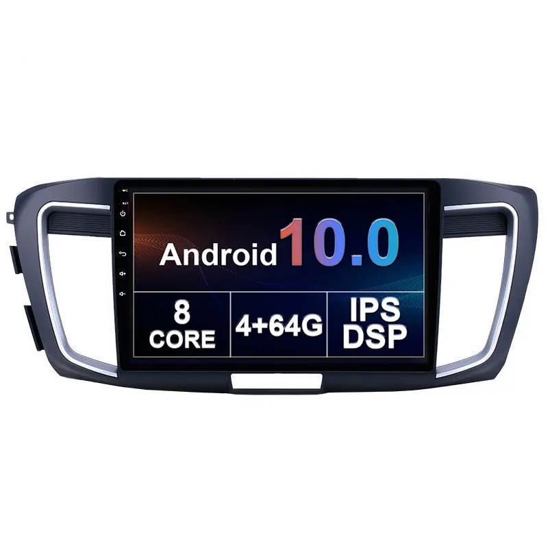 Carro DVD Multimedia Player para Honda Accord 9th Stereo Head Unit IPS Screen GPS Sat Nav Rádio BT USB RDS AM / FM SWC