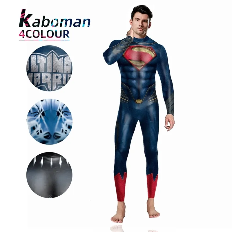 Mono De Mujer Con Estampado Digital De Superman 3D Nuevo Cosplay