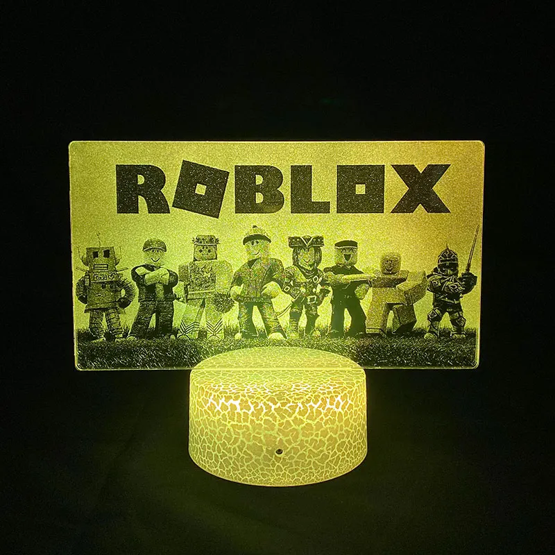 Logo Roblox 3D LED LAMP with base of your choice ! - PictyourLamp