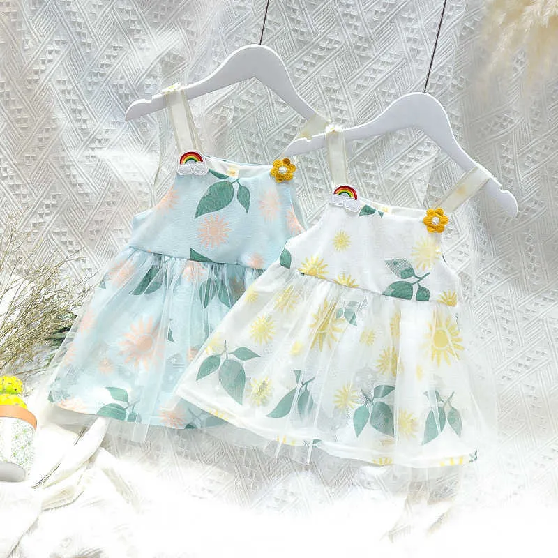 2021夏の赤ちゃんの女の子のドレス服新生王女の服女の子1年の誕生日パーティードレス幼児ベビー服vestidos Q0716