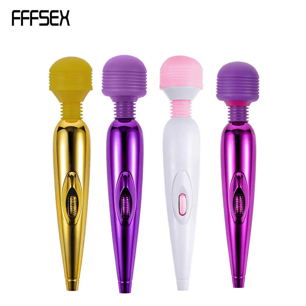 Fffsex Sterke Snelheden Magic Wand Massager, Mini Magic Charging Massage Stick Av Vibrators Sexy Clit Vibrator Sex Adult Toys P0818