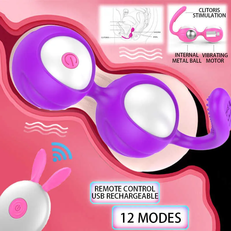 Télécommande Kegel Simulator Ben 10 Wa Vaginal Ball Egg Vibrator Produits Intimes Sex Toys pour Femme Adultes Femmes le Vagin P0818