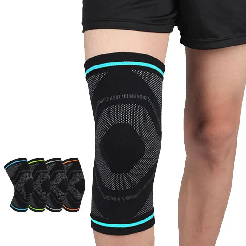 1PCS Fitness Running Cycling Knee Support Sport Sport Sport Compression Pad Manga para Basketball Volleyball Pads Cotovel