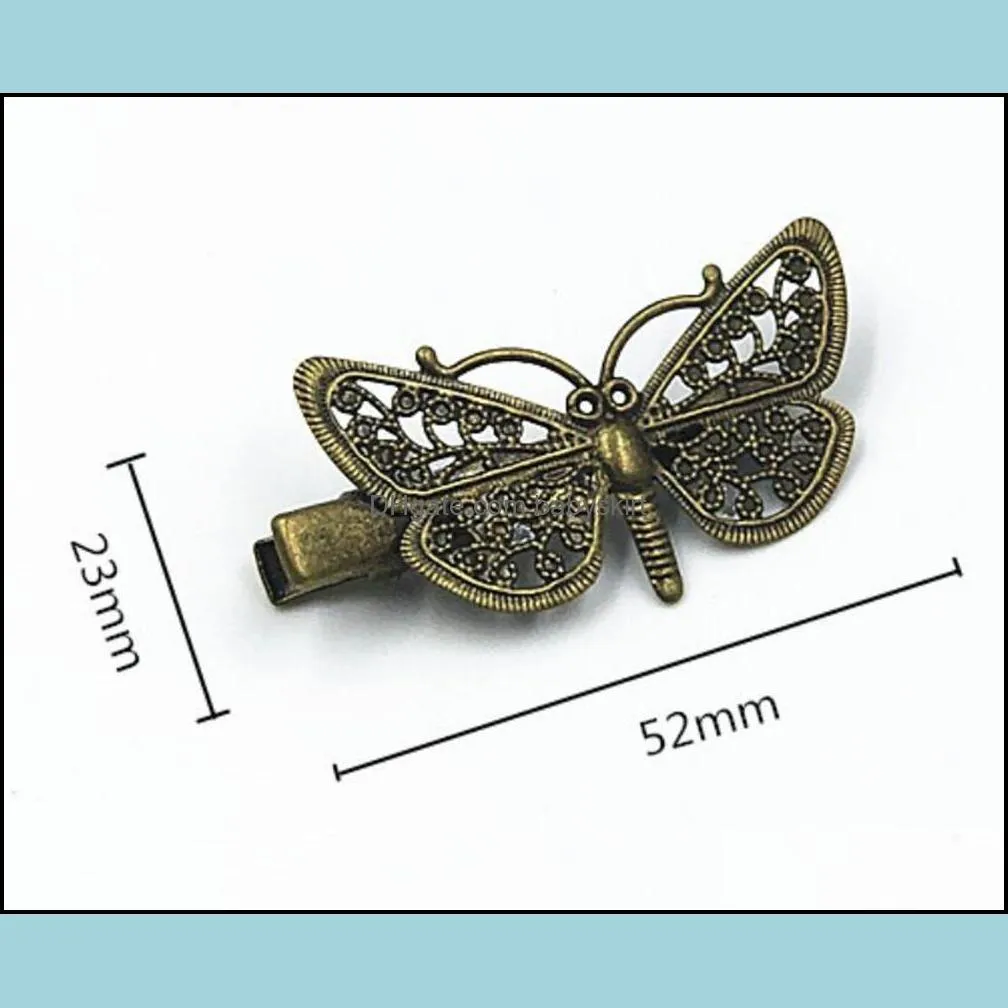 Hot selling Bronze Vintage Hair Clips 15 Styles Women Elegance Lady Hairpins Fashion Alloy Hair Clip hairpin Hair Accessories