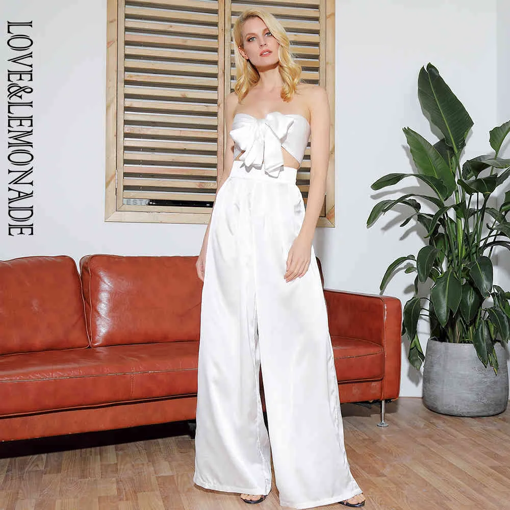 Lovelemonade White High Taille Bell Two-Pieces Set LM6473 X0428